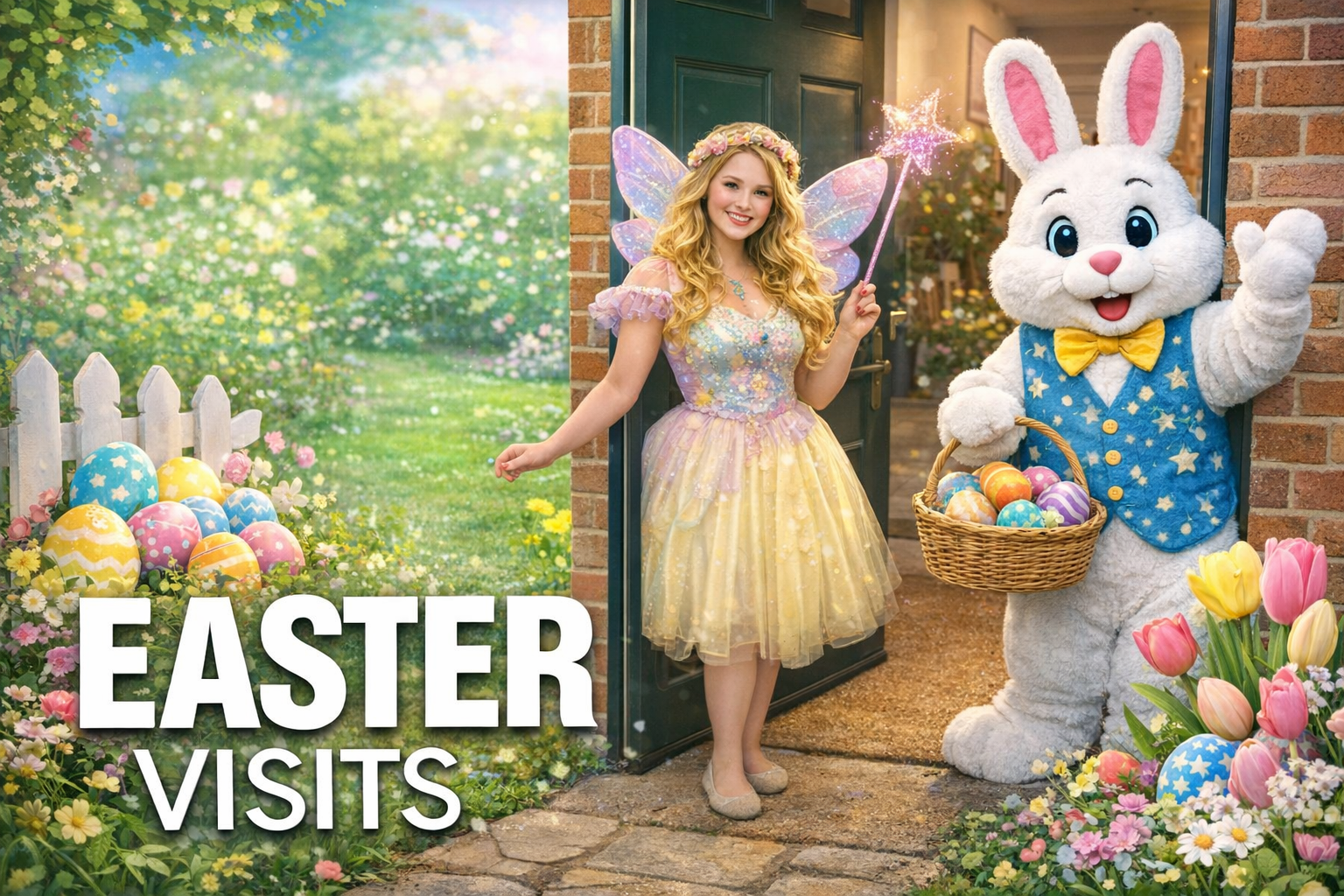 Easter Bunny and Easter Fairy Visits doorstep Visits in Suffolk